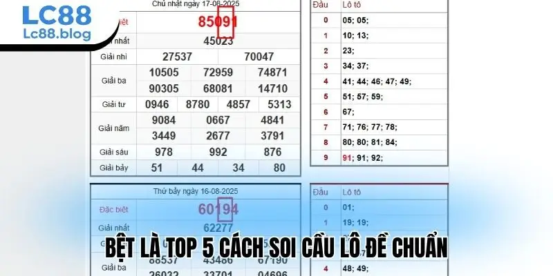 Bệt là top 5 cách soi cầu lô đề chuẩn