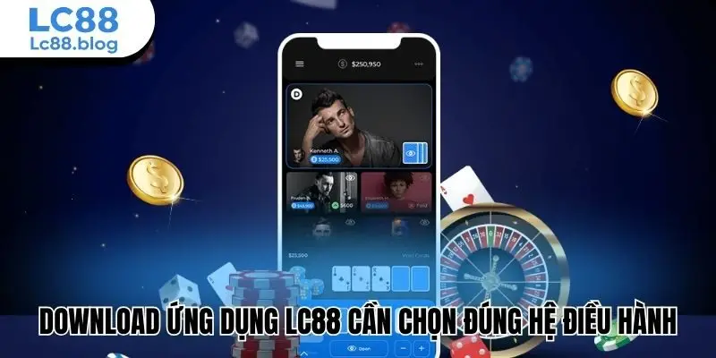 Download ứng dụng Lc88 cần chọn đúng hệ điều hành
