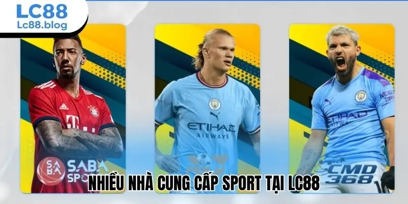 Nhiều nhà cung cấp sport tại Lc88