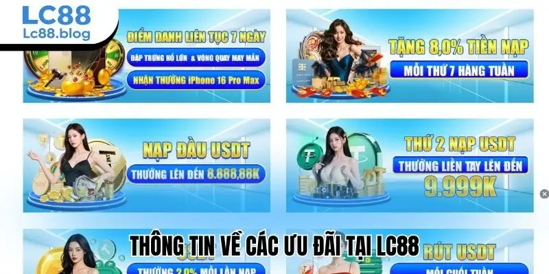 Thông tin về các ưu đãi tại Lc88